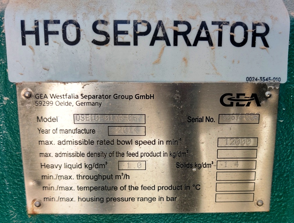 3 WESTFALIA OSE 10 0136 067 FUEL OIL PURIFIER CONTAINERS 3-westfalia-ose-10-0136-067-fuel-oil-purifier-containers